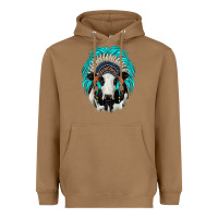 Toasted Coconut holstein indian headdress Heavyweight Hoodie - JahusDesignShop