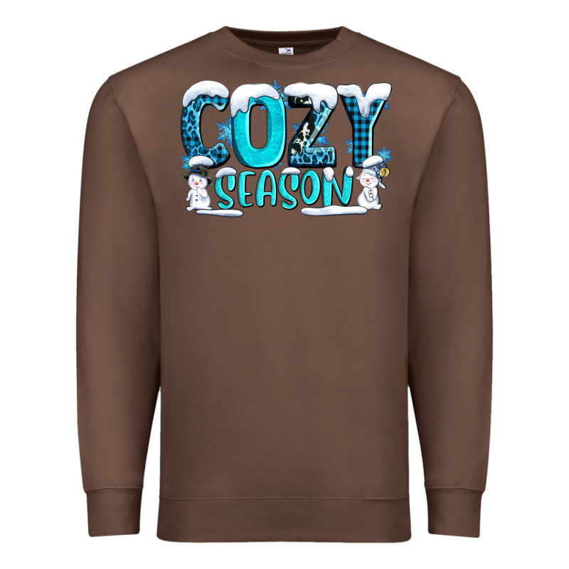 Cozy Season With Snowman Ado Premium Sweatshirt by AdoDesignShop | Teevron