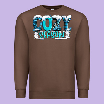 Cozy Season With Snowman Ado Premium Sweatshirt Designed By Adodesignshop