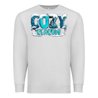 Dove Grey cozy season with snowman ado Premium Sweatshirt - AdoDesignShop