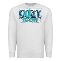 Oatmeal Heather cozy season with snowman ado Premium Sweatshirt - AdoDesignShop
