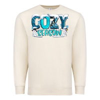 Sandshell cozy season with snowman ado Premium Sweatshirt - AdoDesignShop