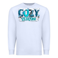 White cozy season with snowman ado Premium Sweatshirt - AdoDesignShop