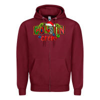 Burgundy cousin crew christmas Zipper Hoodie - FaDigitalArtStudio