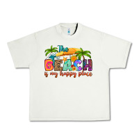 Pistachio the beach is my happy place Urban Heavy Tee - RanaPortraitStore