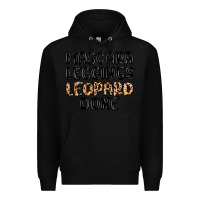 Black mascara leopard done Premium Hoodie - MaliasSmallBusiness
