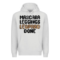 Dove Grey mascara leopard done Premium Hoodie - MaliasSmallBusiness