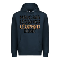 Navy mascara leopard done Premium Hoodie - MaliasSmallBusiness