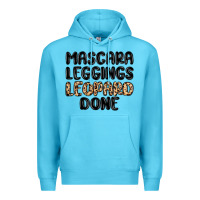 Ocean Blue mascara leopard done Premium Hoodie - MaliasSmallBusiness