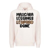 Pale Pink mascara leopard done Premium Hoodie - MaliasSmallBusiness