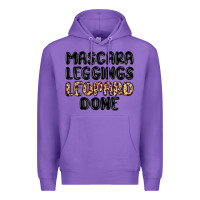 Purple mascara leopard done Premium Hoodie - MaliasSmallBusiness