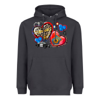 Smoke western leopard  police hearts Heavyweight Hoodie - AdoDesignShop