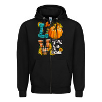 Black love pumpkin Zipper Hoodie - HRA Design Shop