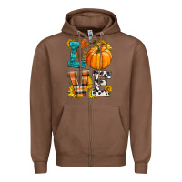 Chestnut love pumpkin Zipper Hoodie - HRA Design Shop