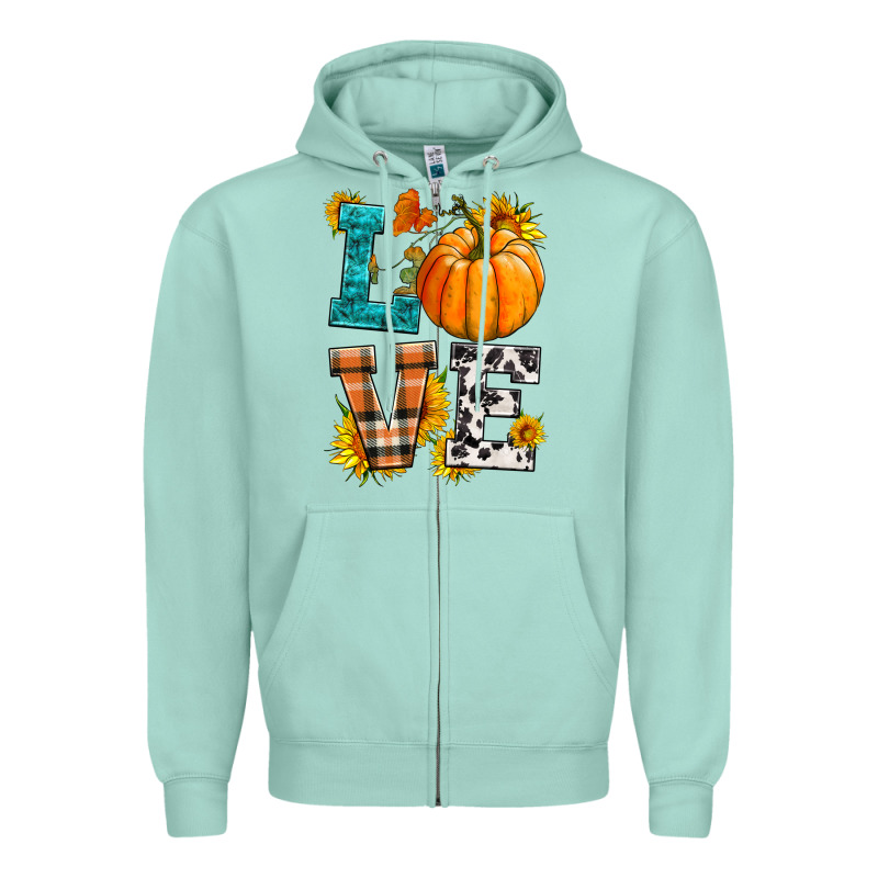 Love Pumpkin Zipper Hoodie by HRA Design Shop | Teevron