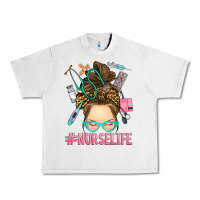 Lunar Rock messy bun nurse life Urban Heavy Tee - RanaPortraitStore