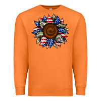 Carrot sunflower american flag Premium Sweatshirt - JahusDesignShop