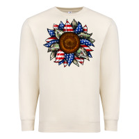 Sandshell sunflower american flag Premium Sweatshirt - JahusDesignShop