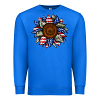True Royal sunflower american flag Premium Sweatshirt - JahusDesignShop