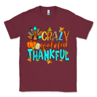 Burgundy crazy grateful thankful Classic Tee - Zillion Design Studio