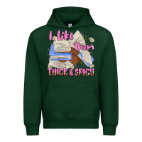 Forest Green i like them thick and spicy Urban Hoodie - MaliasSmallBusiness