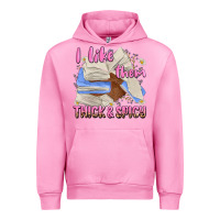 Fuchsia Pink i like them thick and spicy Urban Hoodie - MaliasSmallBusiness
