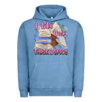 Pigment Pebble Blue i like them thick and spicy Urban Hoodie - MaliasSmallBusiness
