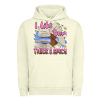Pigment Pistachio i like them thick and spicy Urban Hoodie - MaliasSmallBusiness