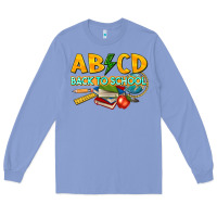 Colony Blue abcd back to school Long Sleeve Tee - texasbilliewilder