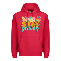 Cardinal stay groovy Premium Hoodie - MaliasSmallBusiness