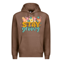 Chestnut stay groovy Premium Hoodie - MaliasSmallBusiness