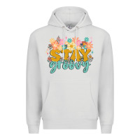 Dove Grey stay groovy Premium Hoodie - MaliasSmallBusiness