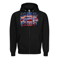 Black American honey 4th of july Zipper Hoodie - CowGirlArtShop