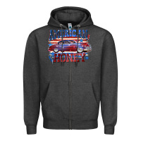Charcoal Heather American honey 4th of july Zipper Hoodie - CowGirlArtShop