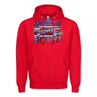 Red American honey 4th of july Zipper Hoodie - CowGirlArtShop