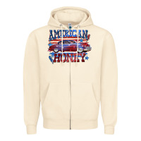 Sandshell American honey 4th of july Zipper Hoodie - CowGirlArtShop