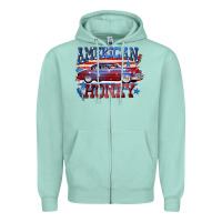 Seafoam American honey 4th of july Zipper Hoodie - CowGirlArtShop
