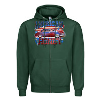 Sports Green American honey 4th of july Zipper Hoodie - CowGirlArtShop