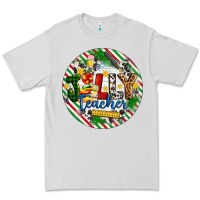 Dove Grey Christmas Jolly Teacher Premium Tee - Artiststas