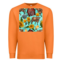 Carrot farm seamless pattern Premium Sweatshirt - BundleAndBundleShop
