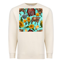 Sandshell farm seamless pattern Premium Sweatshirt - BundleAndBundleShop