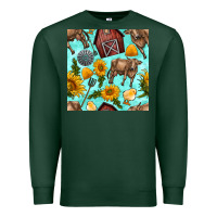 Farm Seamless Pattern Premium Sweatshirt | Teevron