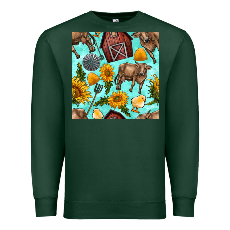 Farm Seamless Pattern Premium Sweatshirt by BundleAndBundleShop | Teevron
