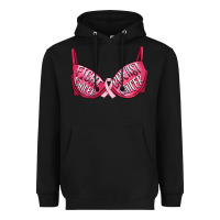 Black Fight cancer breast cancer bra Heavyweight Hoodie - Artiststas
