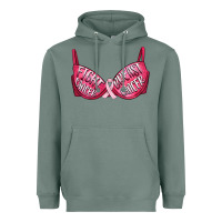 Sage Fight cancer breast cancer bra Heavyweight Hoodie - Artiststas