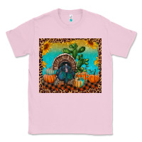 Bubblegum Pink turkey and pumpkins Classic Tee - RanaPortraitStore