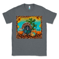 Charcoal Heather turkey and pumpkins Classic Tee - RanaPortraitStore
