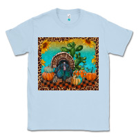 Dusty Blue turkey and pumpkins Classic Tee - RanaPortraitStore