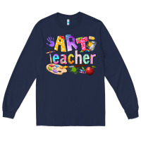 Navy art teacher Long Sleeve Tee - texasbilliewilder