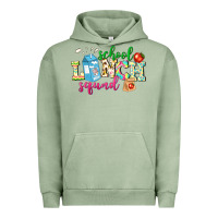 Pigment Oil Green school lunch squad Urban Hoodie - NancyCooperArtShop